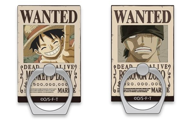 One Piece 手配書モチーフのホールドリングが登場 ルフィ チョッパー ゾロ ローの4種がラインナップ ニコニコニュース