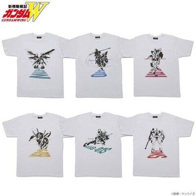 新機動戦記ガンダムw Tシャツが登場 人気機体のイラストを黒でシンプルに 影部分にカラーで型式番号をデザイン ニコニコニュース