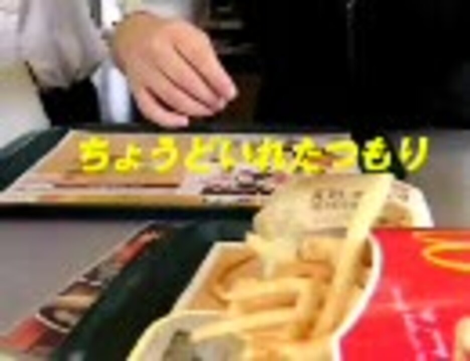 マックのポテトが異常に少ないのでクレームをいれてみた ニコニコ動画