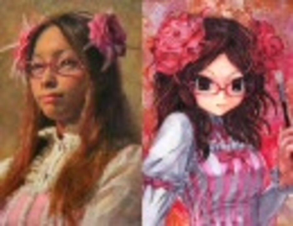 三澤寛志 カバヂ 眼鏡娘を油絵で描いてみた コラボ ニコニコ動画