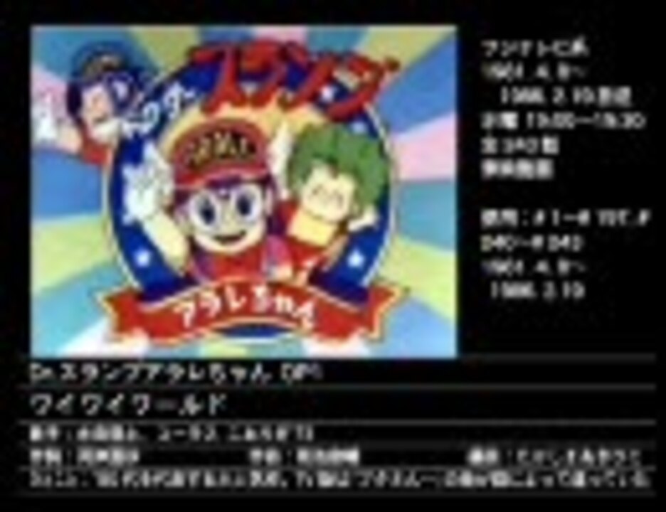 テレビアニメ 特撮ソング年鑑 1981 1 ノンストップメドレー ニコニコ動画