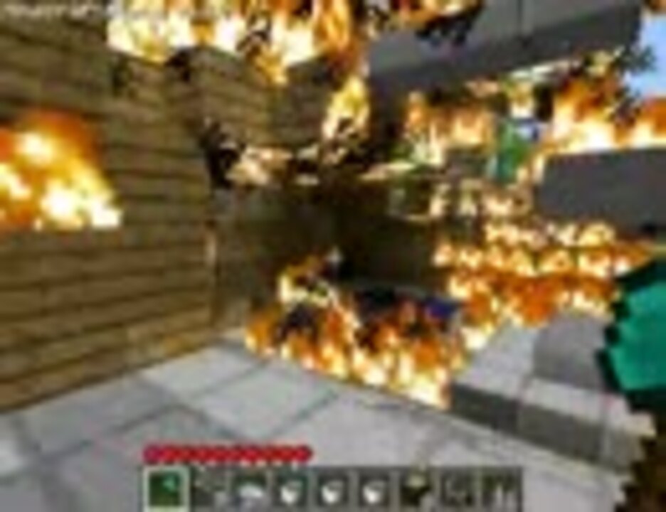 Minecraft 火事の動画にドリフの例の音楽を流してみた ニコニコ動画
