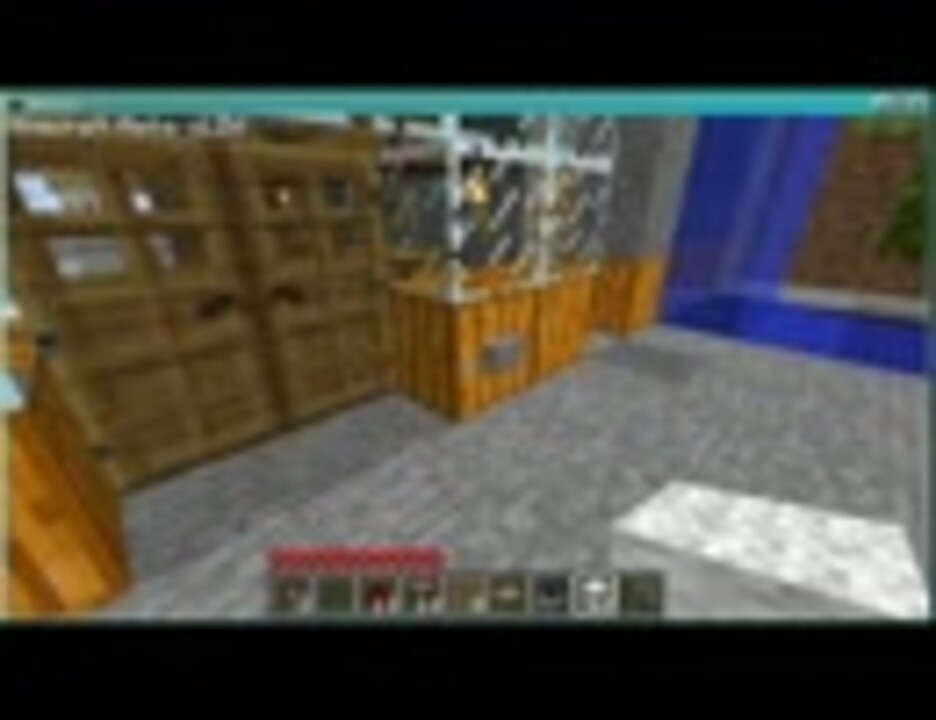 Minecraft 石のスイッチで両開きドア ニコニコ動画