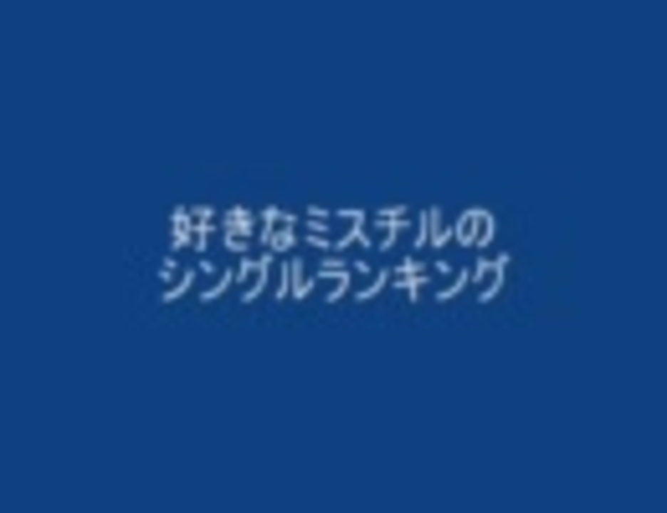 好きなミスチルのシングル曲ランキング ニコニコ動画