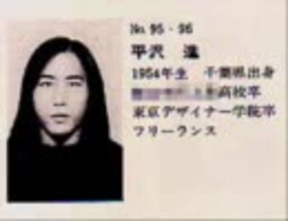 平沢進 特別講演 At 武蔵野美術大学 学園祭 1994 ニコニコ動画
