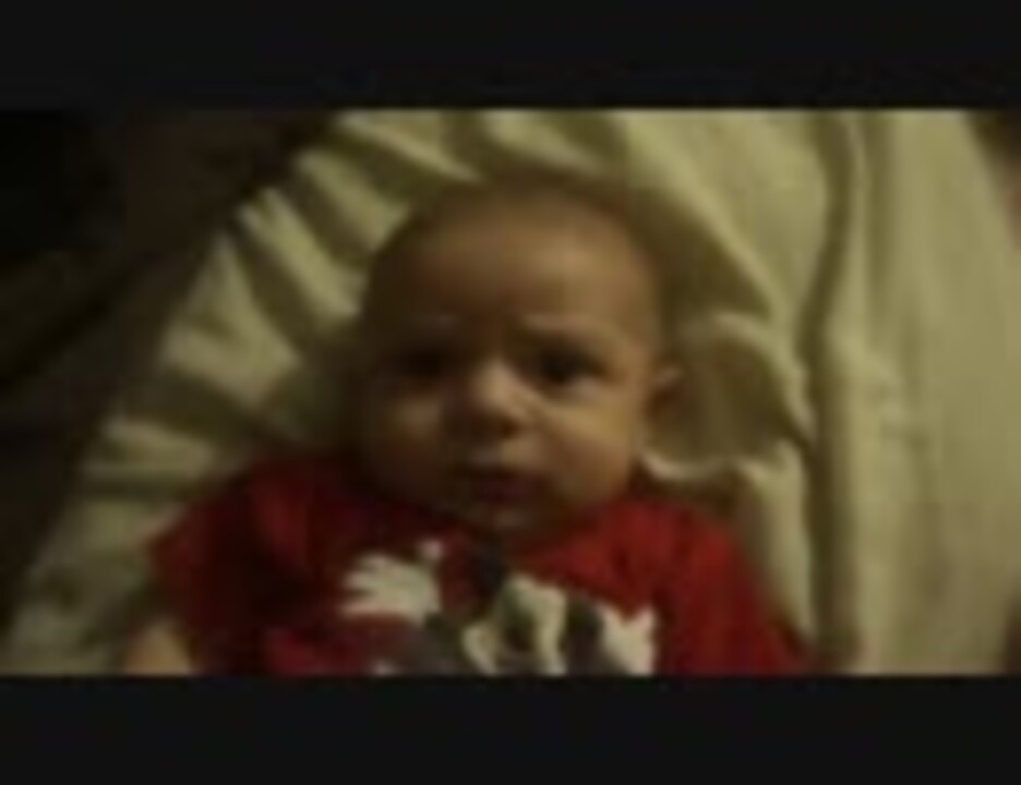 ママの笑い声に凍りつく赤ちゃん ニコニコ動画