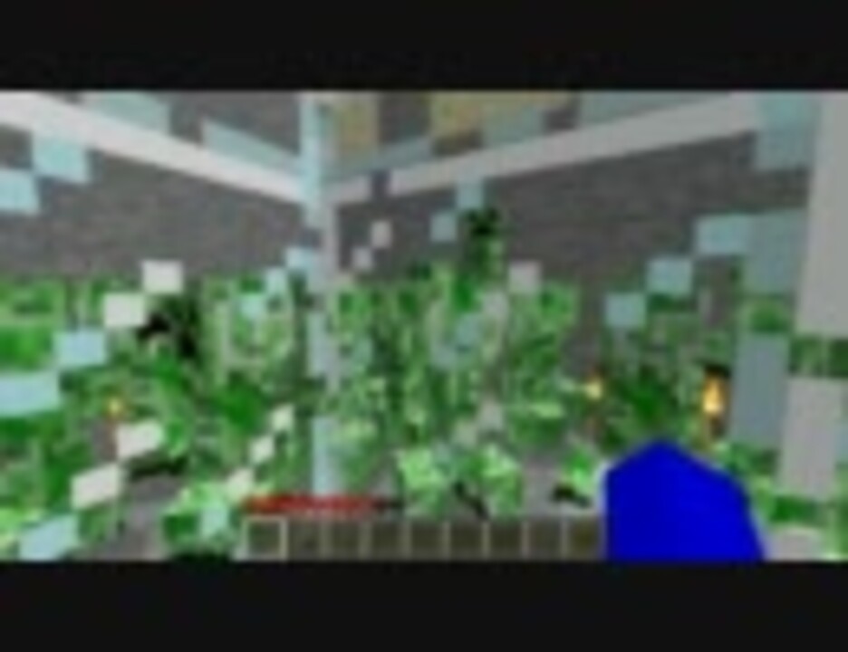 Minecraft クリーパー100匹に囲まれて住める家を作ってみた 60fps ニコニコ動画