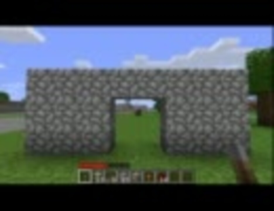 Minecraft 1 7 01 約１分で作った隠し扉のスイッチ位置を変更してみた ニコニコ動画