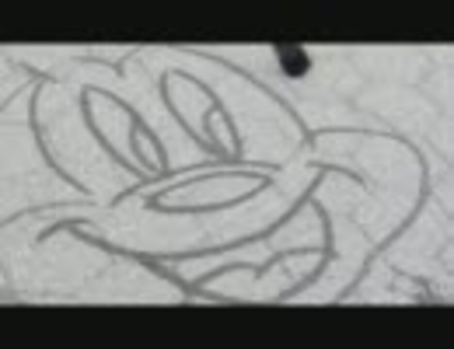 ディズニー 地面に絵を描くキャスト ミッキー ミニー ニコニコ動画