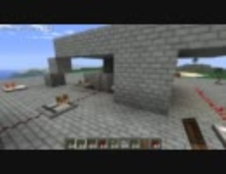 Minecraft 簡単に作れる 小型で全て埋め込み式の隠し階段 ニコニコ動画