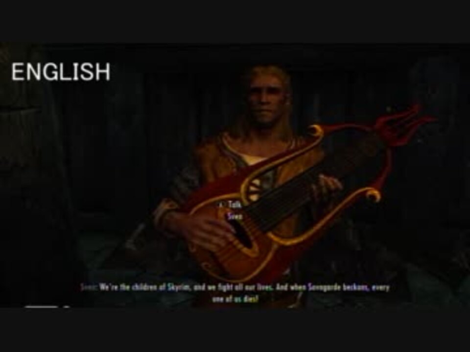 スカイリム 吟遊詩人の歌 日英露比較 ニコニコ動画