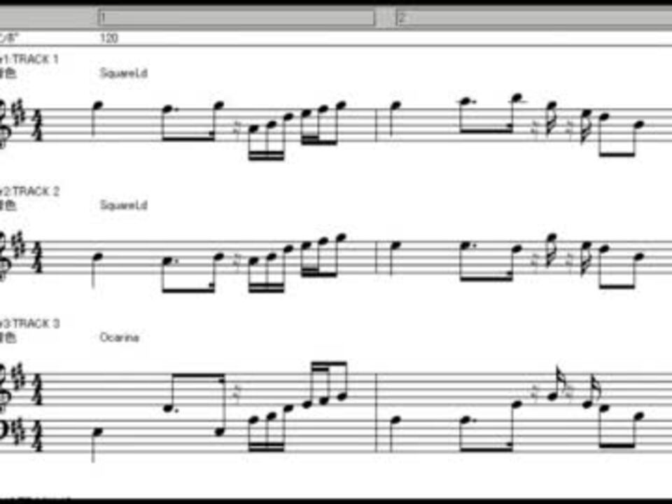 Midi News Zero の 楽譜 ニコニコ動画