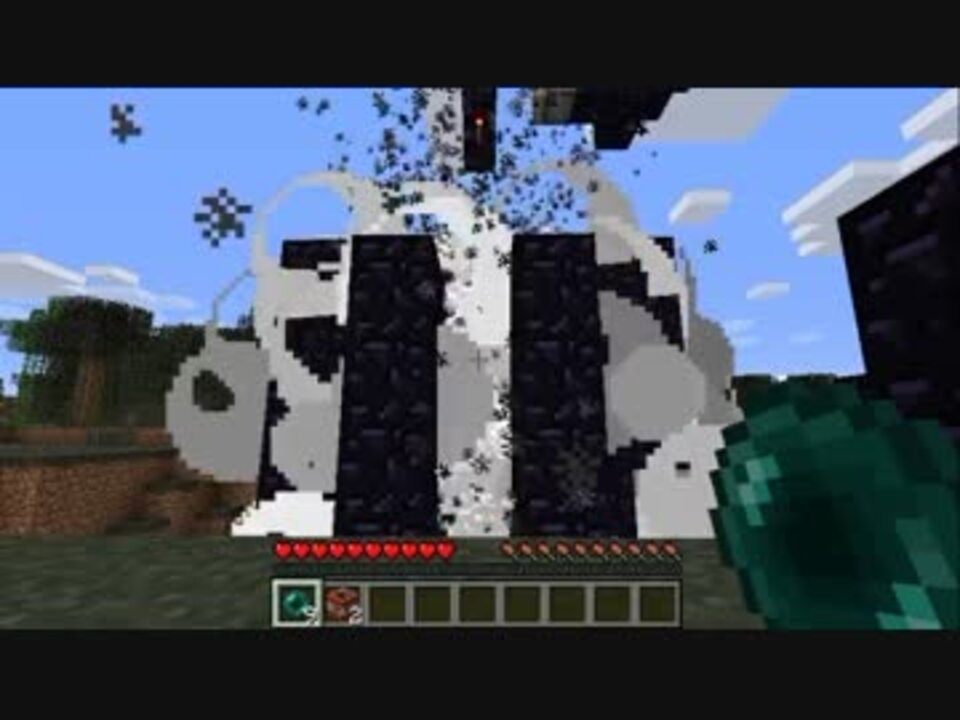 Minecraft エンダーパール１つで0m移動する方法考えたｗｗｗｗ ニコニコ動画