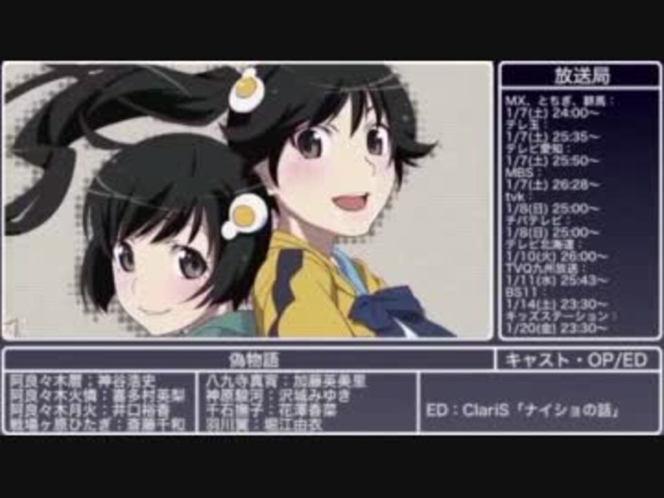 12年 冬アニメ紹介 ニコニコ動画