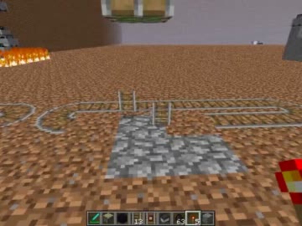 Minecraft 空中に線路を敷く方法 ニコニコ動画