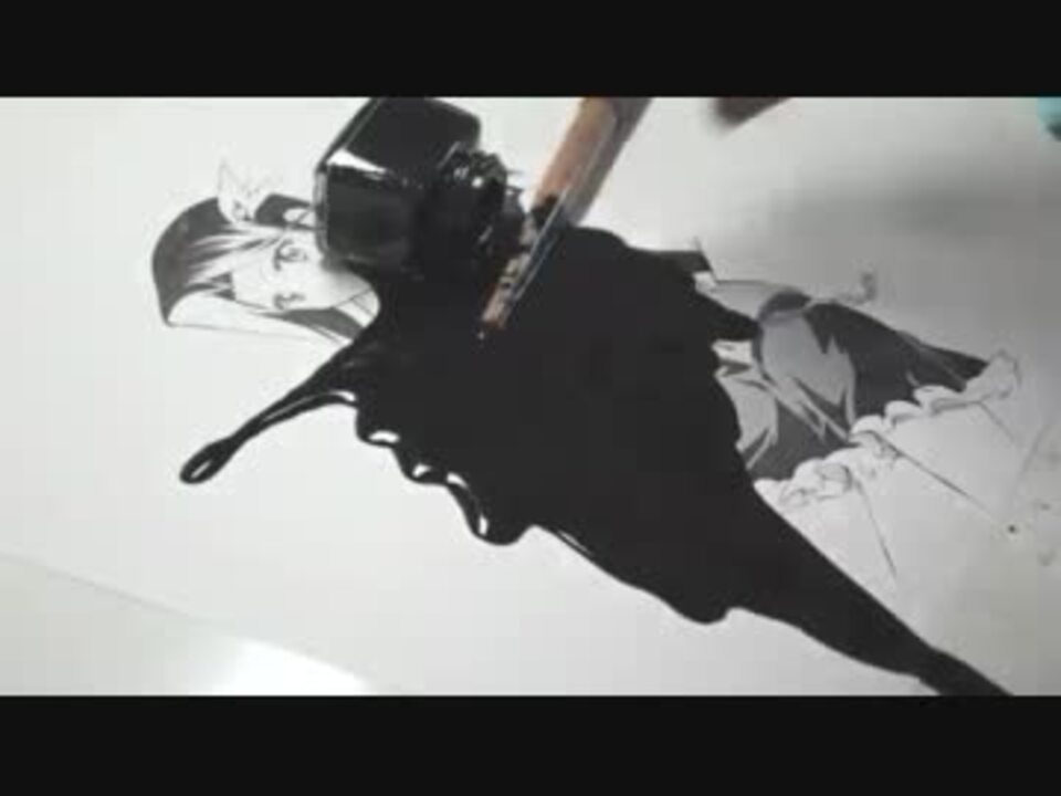 トラウマ量子結晶 コミックス発売記念pv 描き下ろしイラスト作画風景 ニコニコ動画