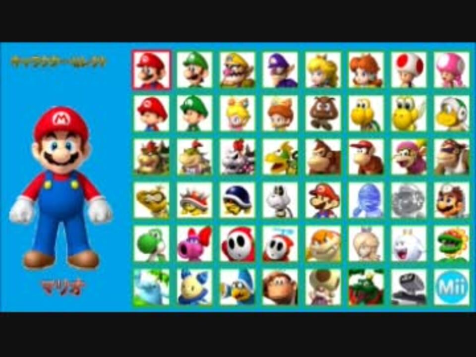 マリオカート Wiiuのキャラを勝手に予想してみた ニコニコ動画