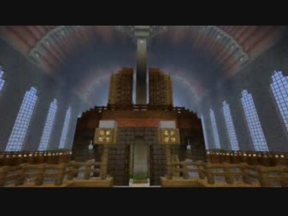 Minecraft 巨大図書館を作ってみた 巨大建築 ニコニコ動画