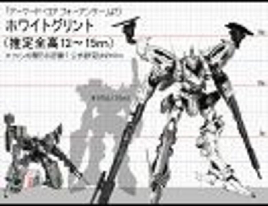 アーマードコア Acと他作品のロボットを比較してみた 2 ニコニコ動画