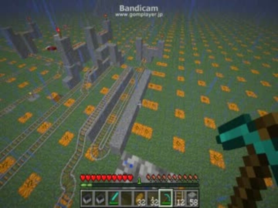 Minecraft トロッコブースター用 トロッコ回収可能な発車装置 ニコニコ動画