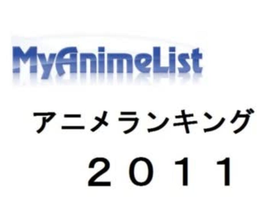 全世界のアニメファンによる Tvアニメランキング ニコニコ動画