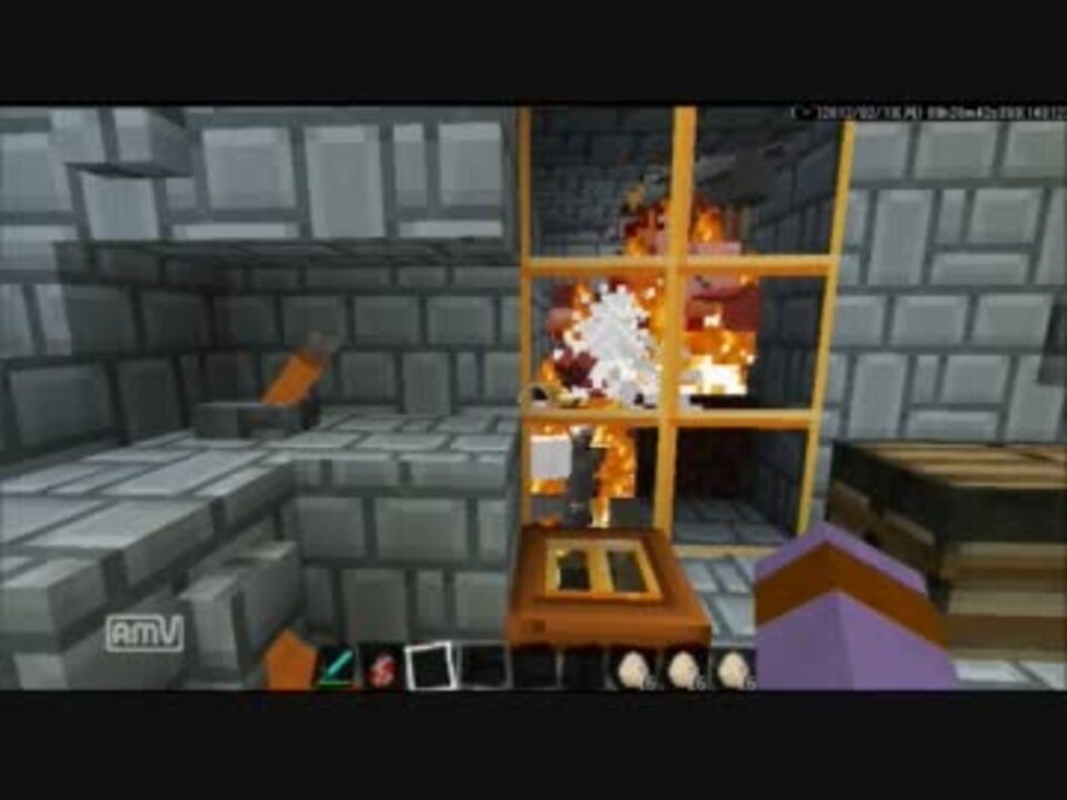 Minecraft 養鶏場と精肉加工工場を作ってみた ニワトリ ニコニコ動画