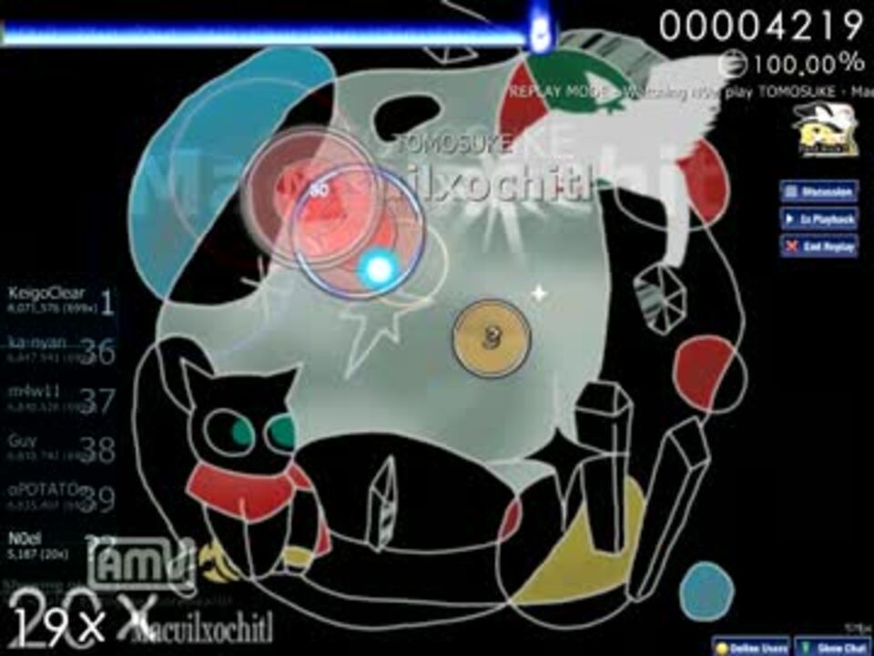 【osu!】 jubeat ripples (TOMOSUKE) - Macuilxochitl [Another] - ニコニコ動画