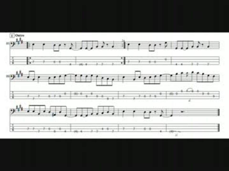 Rainbow Girlのベースtab譜を作ってみた ニコニコ動画