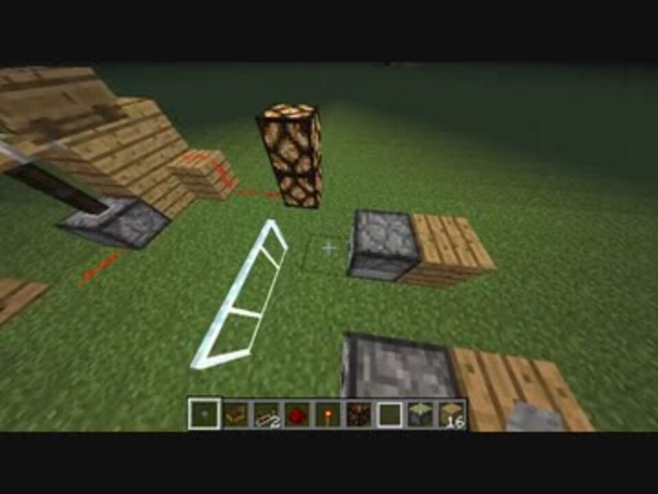 Minecraft 板ガラスとレッドストーンの新しい使い方の提案 ニコニコ動画