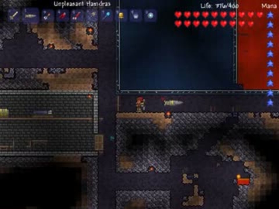 Terraria 黒曜石自動生成工場 ゆっくり ニコニコ動画