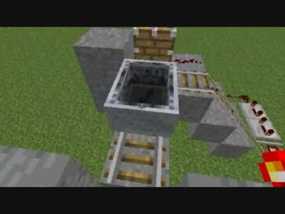 Minecraft レール不要トロッコ 方向転換機構 1 2 5対応 ニコニコ動画