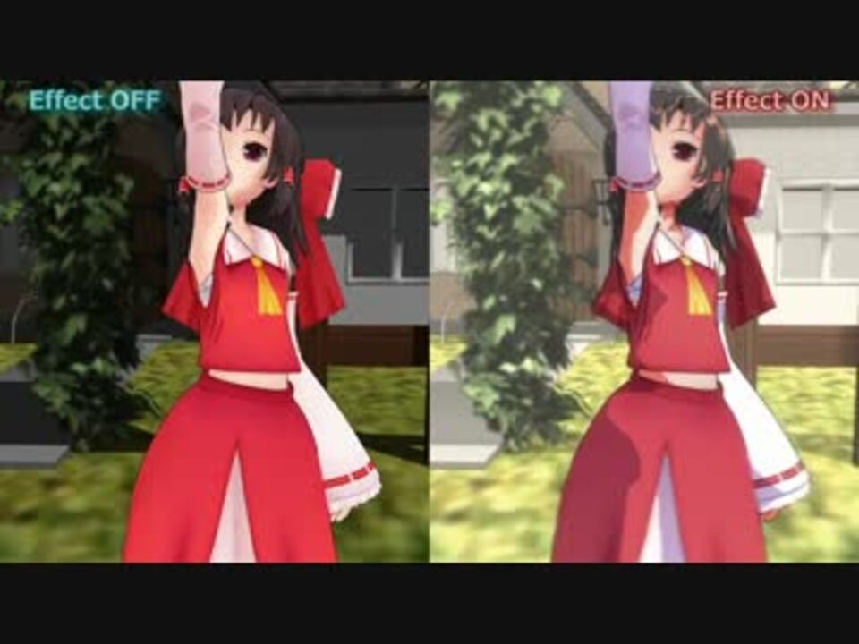 Mmd かっつりトゥーンシェーダーとmmd標準の比較 Mme ニコニコ動画