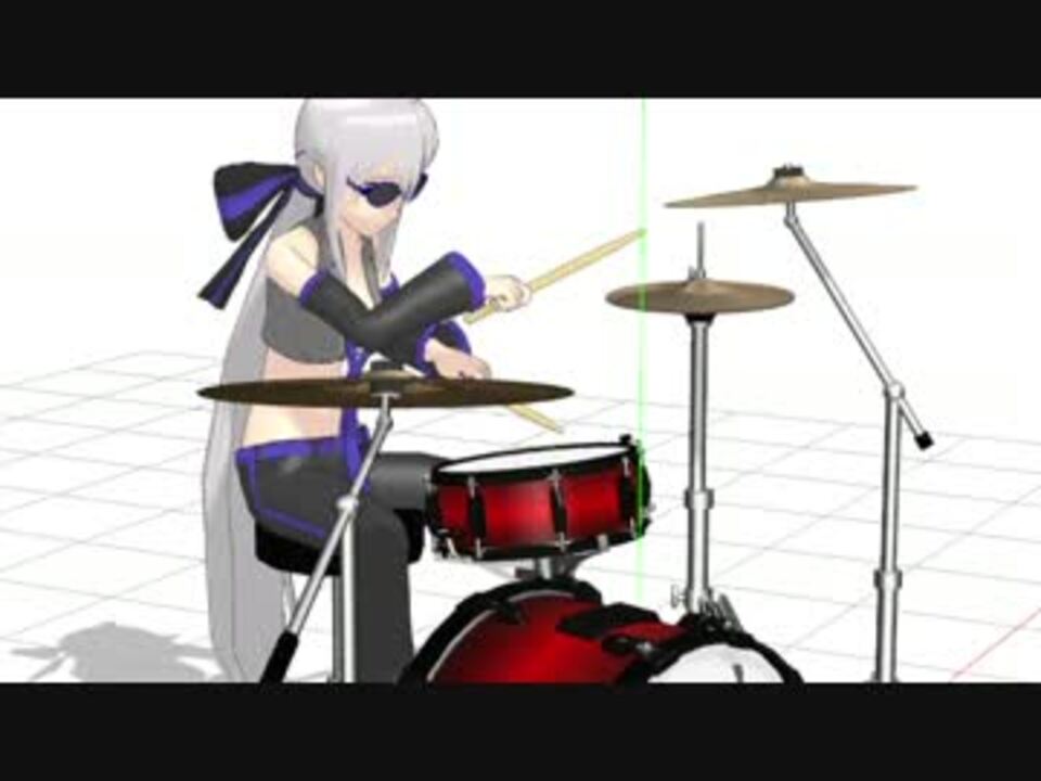 【MMD】 8ビート パターン（表スネアアクセント） BPM=188.5 【ドラム】 - ニコニコ動画