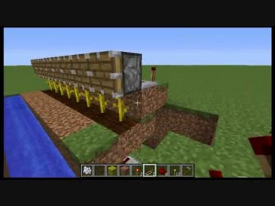 Minecraft 自動スイカ収穫機作ったから紹介してみる ニコニコ動画