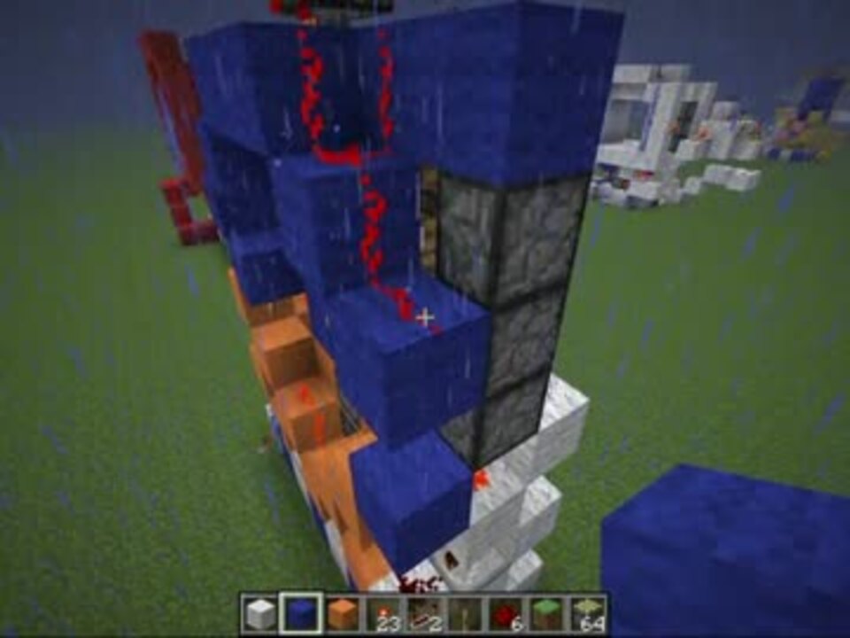 Minecraft 3 3ピストンドア 隠し扉にもなるよ ニコニコ動画