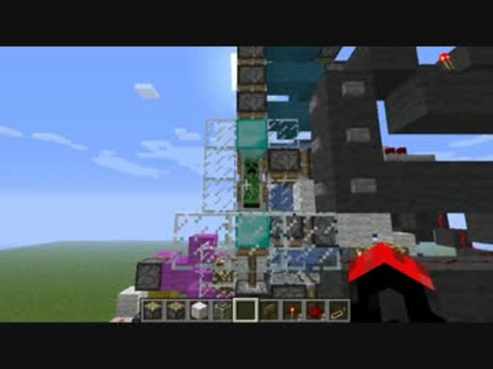 Minecraft 自由に上下できるピストンエレベーター フェンスゲート式 ニコニコ動画