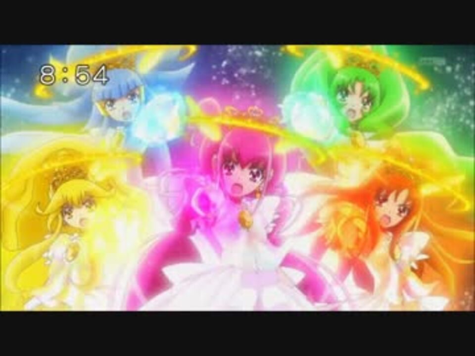 スマイルプリキュア プリンセスフォーム変身 レインボーバースト ニコニコ動画