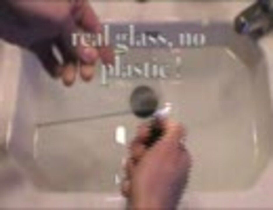 ガラスをはさみで切ります マジックではありません ニコニコ動画