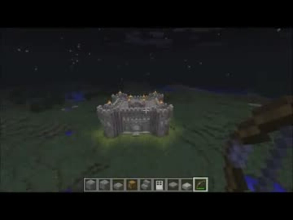 Minecraft １時間で砦を建ててみた クリエイティブモード ニコニコ動画
