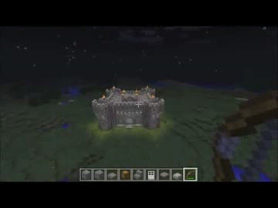 Minecraft １時間で砦を建ててみた クリエイティブモード ニコニコ動画