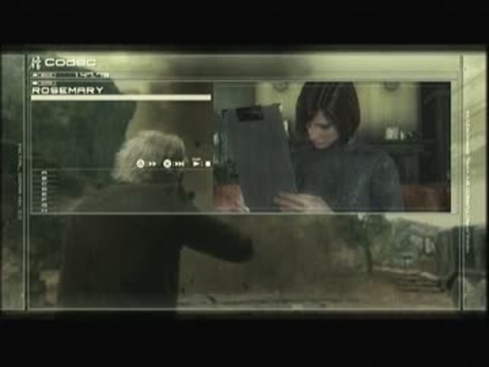 Mgs4 ローズマリー無線 補足 ニコニコ動画