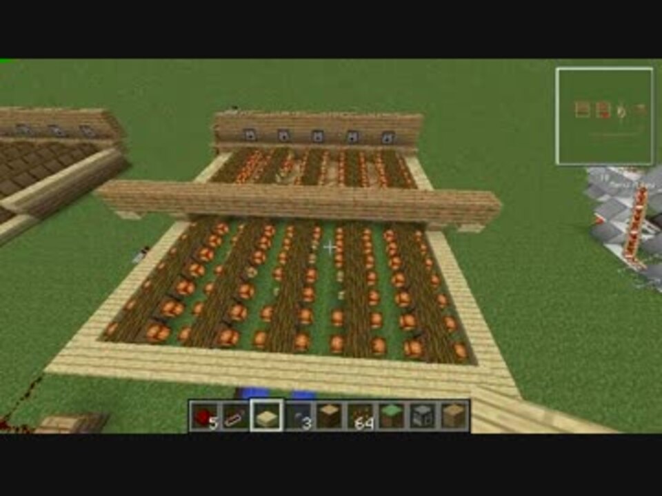 Minecraft カカオ自動収穫畑 作り方 ニコニコ動画