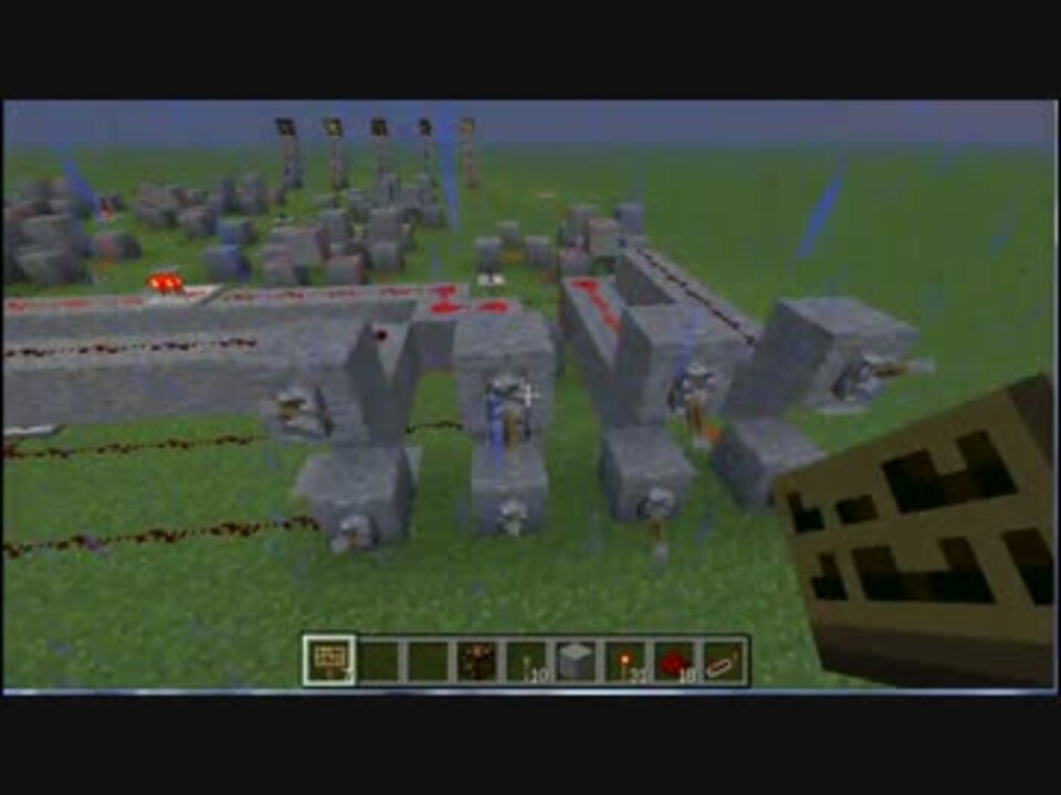 Minecraft 4ビット加算器作った ニコニコ動画