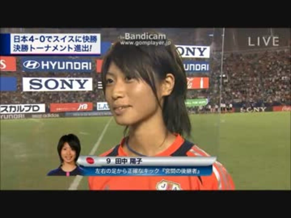 U 女子サッカーワールドカップ 日本対スイス戦 全ゴール ニコニコ動画