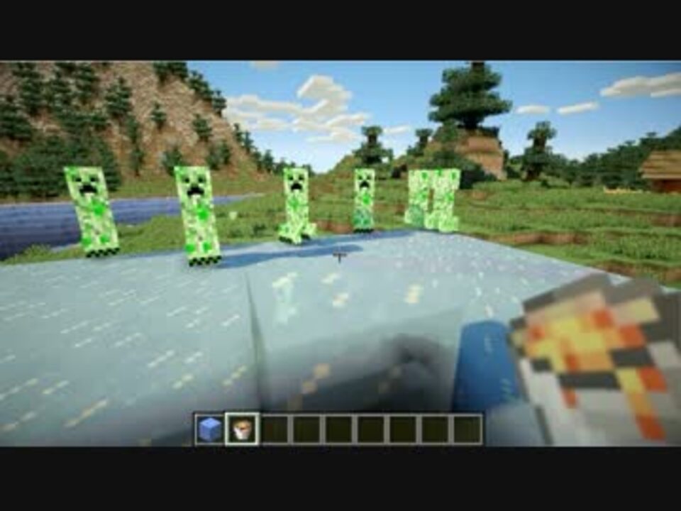 Minecraft 分厚い氷の上に溶岩を流し込むと ニコニコ動画