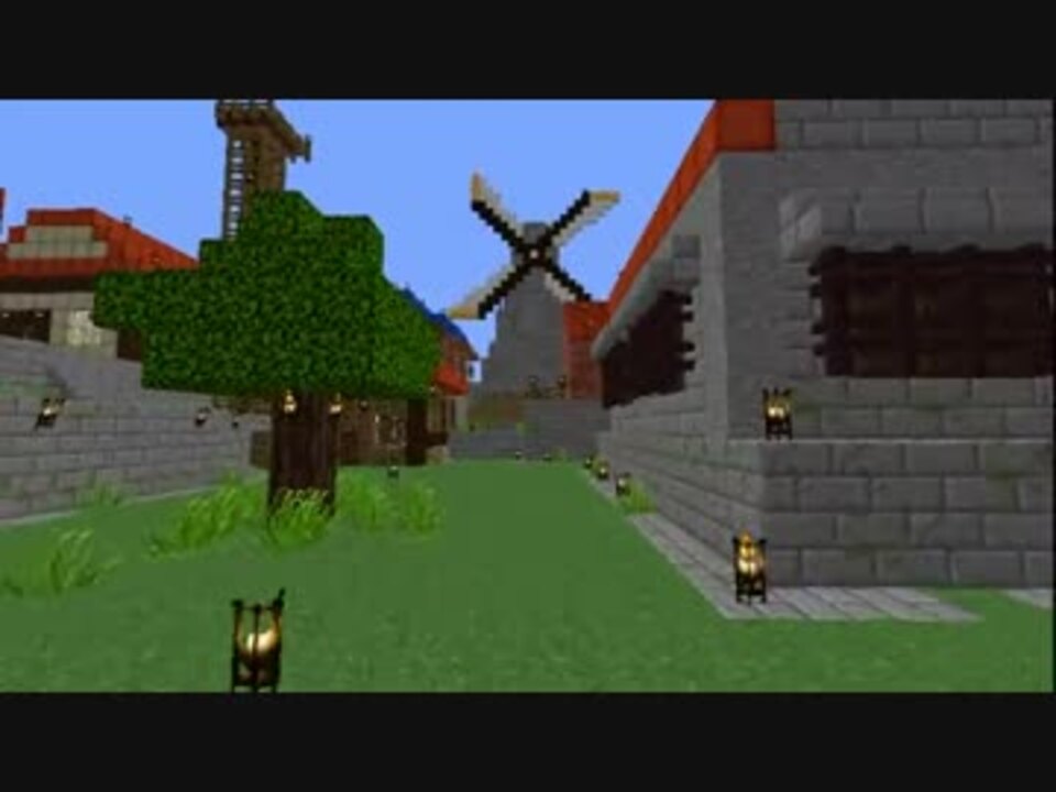 Minecraft ゼルダの伝説のカカリコ村を再現してみた ニコニコ動画