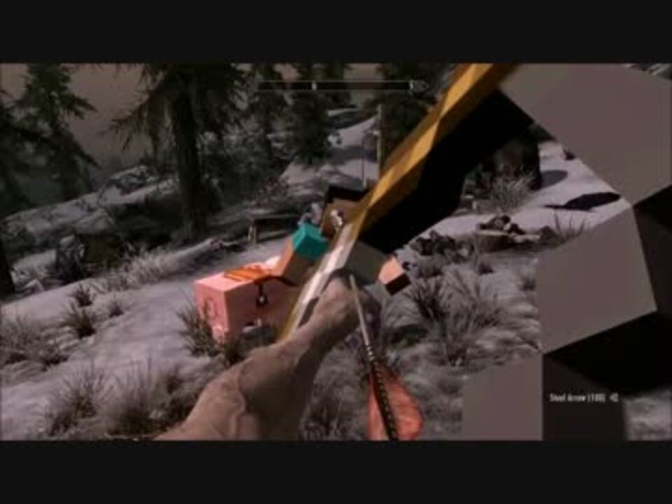 Skyrimをminecraft化するmodがすごい ニコニコ動画