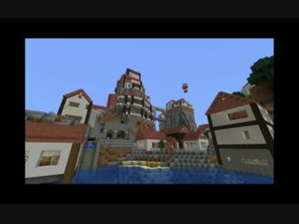 Minecraft レンガ屋根の街を作ってみた 自宅紹介 ニコニコ動画