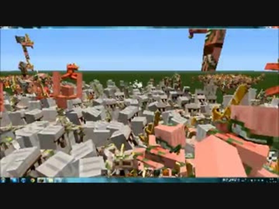 Minecraftの戦い アイアンゴーレム Vs ゾンビピッグマン ニコニコ動画