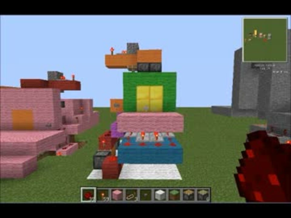 Minecraft 2 2 ピストンドア 上下収納 ニコニコ動画